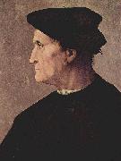 Jacopo Pontormo Profilportrat eines Mannes oil painting